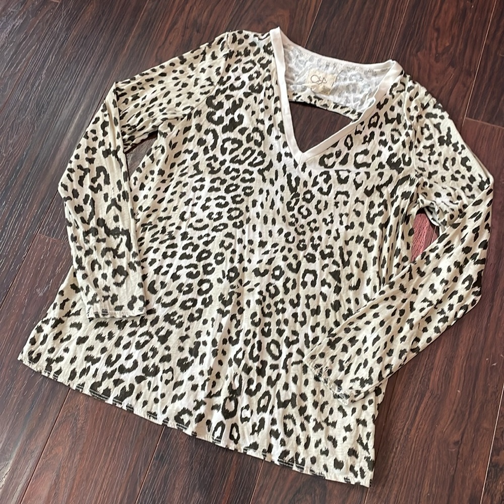 Chaser Cheetah Print Long Sleeve Shirt